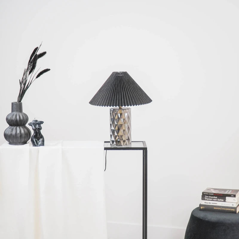 203461 A Lamp Met Smokey Glas Voet