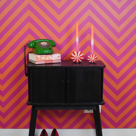 204295 3 Swirl Kaarshouder Rood Roze