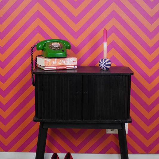 204297 3 Kaarshouder Keramiek Candy Swirl