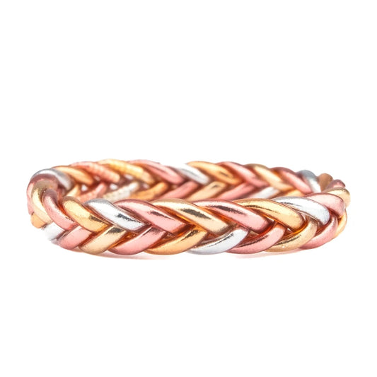 Maison IZEL - Geflochtenes buddhistisches Armband, Gold • Silber • Roségold