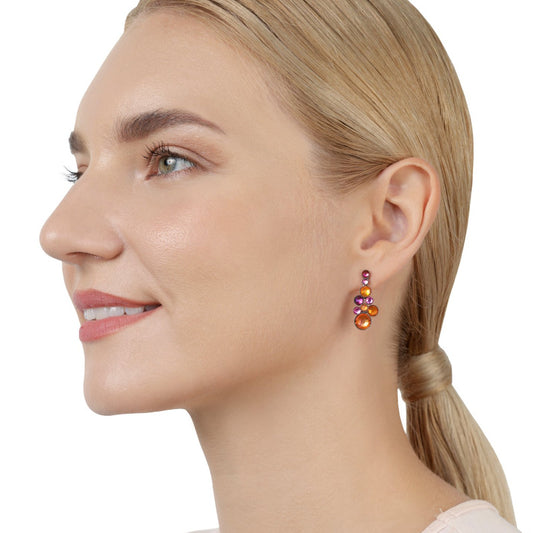 KONPLOTT® - WATER CASCADE Ohrringe, coralline