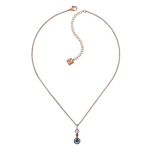 KONPLOTT® - DONUTISSIMA Halskette mit Anhänger, braun/lila