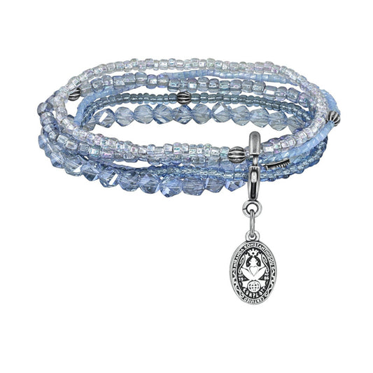 KONPLOTT® - Petit Glamour d´Afrique, Armband-Set, light blue