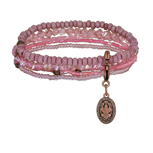 KONPLOTT® - Petit Glamour d´Afrique, Armband-Set, rosa