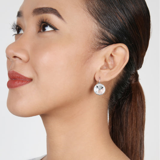 KONPLOTT® - RIVOLI Ohrringe mit Brisur, weiß