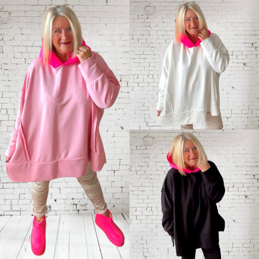 Hoodie "PINK HOOD", in 3 Farben