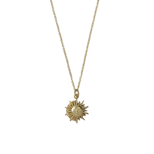 Atlitw Kette Sonne Gold 8504