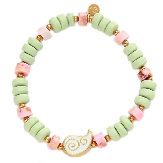 Armband Paisley Weiß 1