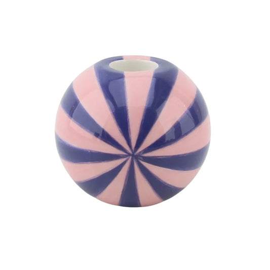 Candle Holder Swirl Dolomite Blue Pink 7x7x7cm Sku 204297