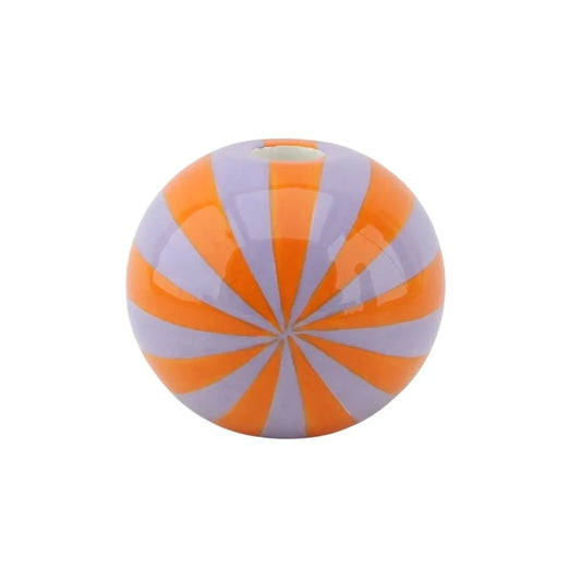 Candle Holder Swirl Dolomite Orange Lilac 7x7x7cm Sku 204298