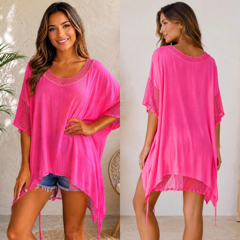 Tunika "SUMMER GLAM", neonpink