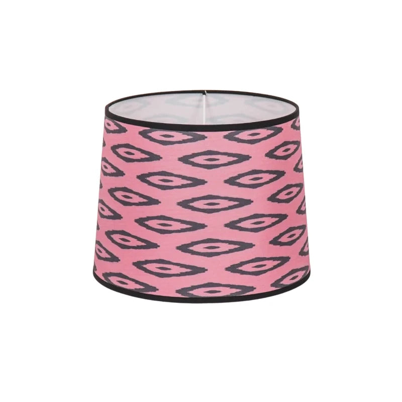Hv Lampshade Kelim Print Polyester Pink 26x30x23cm Sku 203464 A