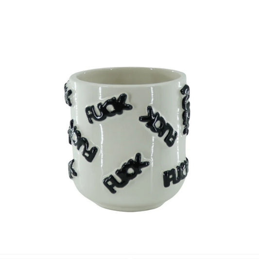 Hv Pot 'fuck' Cer White:black Klein, Sku 204098