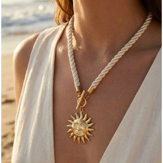 Halskette "SUN on CORD"