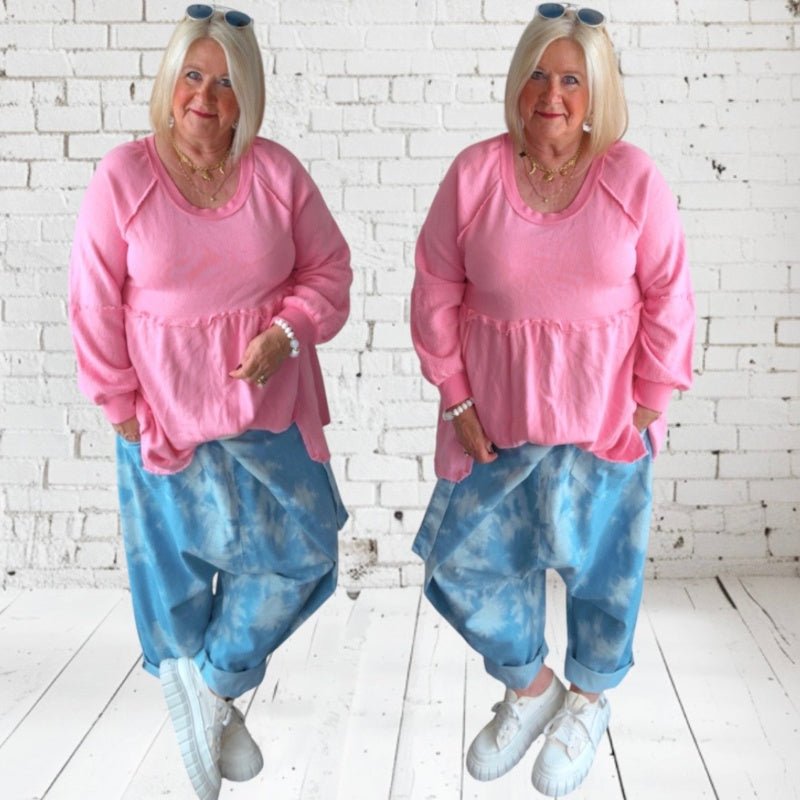 Sweater "LIKE A DRESS", candy rosa