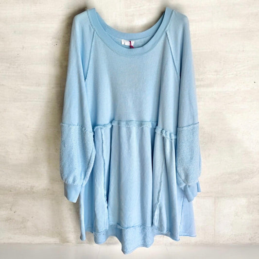 Sweater "LIKE A DRESS", hellblau