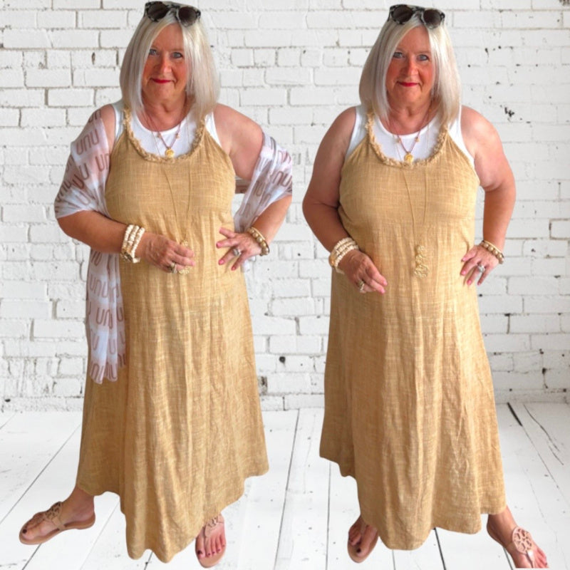 Maxikleid "AGRA", camel