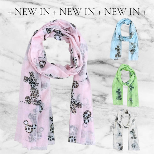 Viskose Schal "LEO MICKEY", in 4 Farben