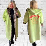 Softshell Mantel "BROOKLYN" mit Kapuze, apfelgrün