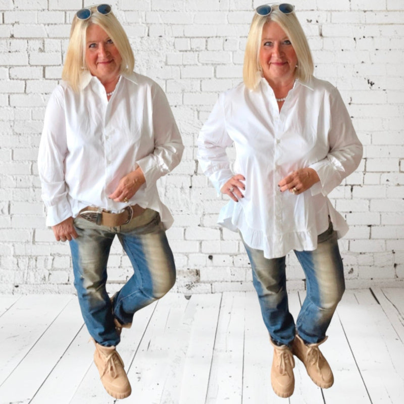 Bluse "VOLANT", in 2 Farben