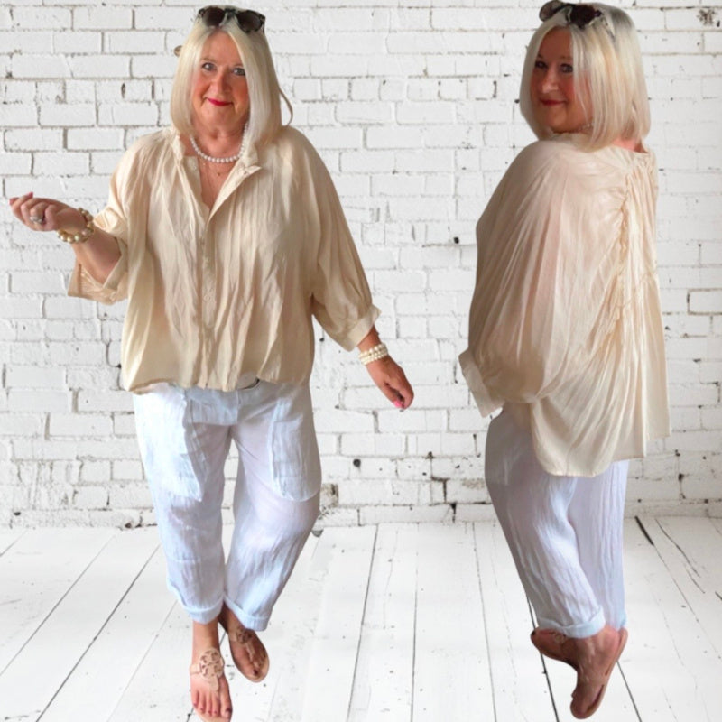 Bluse "DREAM", beige