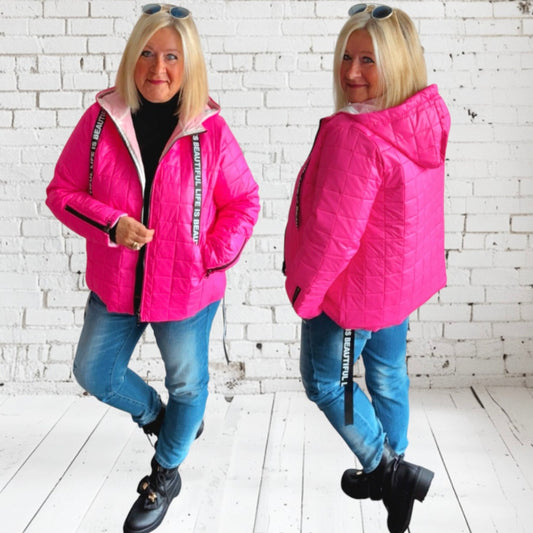 Steppjacke "BEAUTIFUL", neonpink
