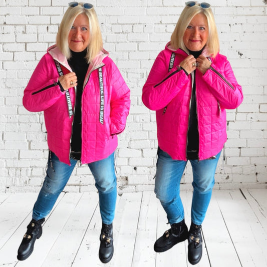 Steppjacke "BEAUTIFUL", neonpink