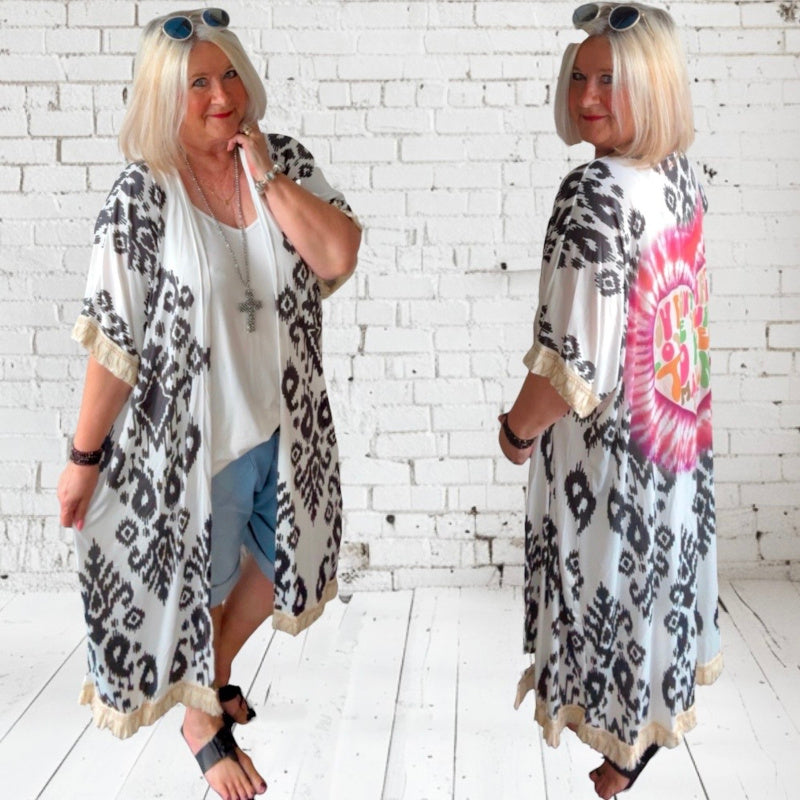 BOHO Kimono "HEART"