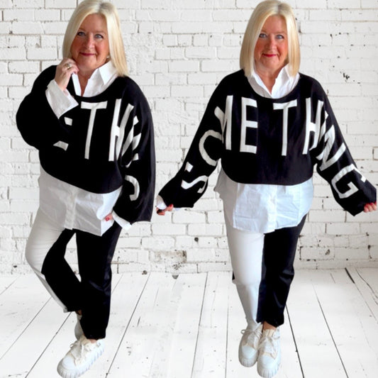 Baggy Hose „TWO-TONE“ ✦✼ mit Zierkordel