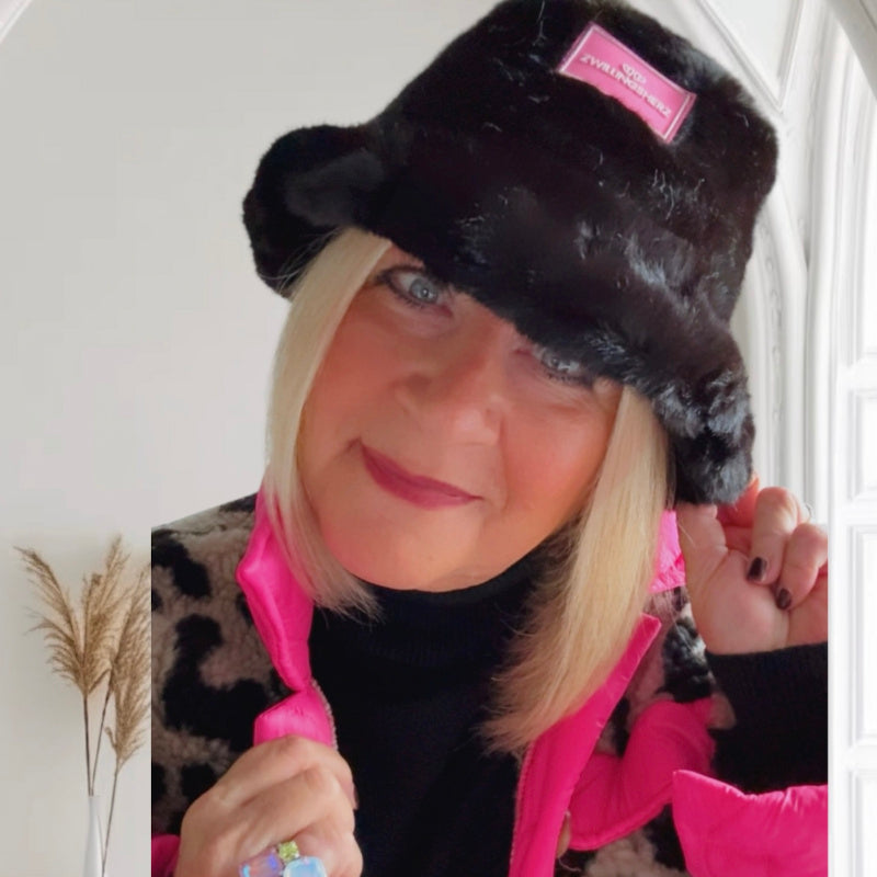 ZWILLINGSHERZ Mütze Bucket Hat "Plüsch & Furry"