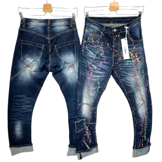 SEXY WOMAN Jeans "NEON SPLASH"