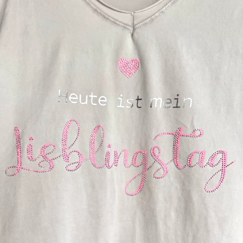 T-Shirt "LIEBLINGSTAG", beige