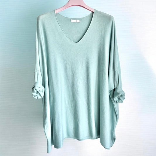 Leichter Strickpulli "SOFT TOUCH", mint