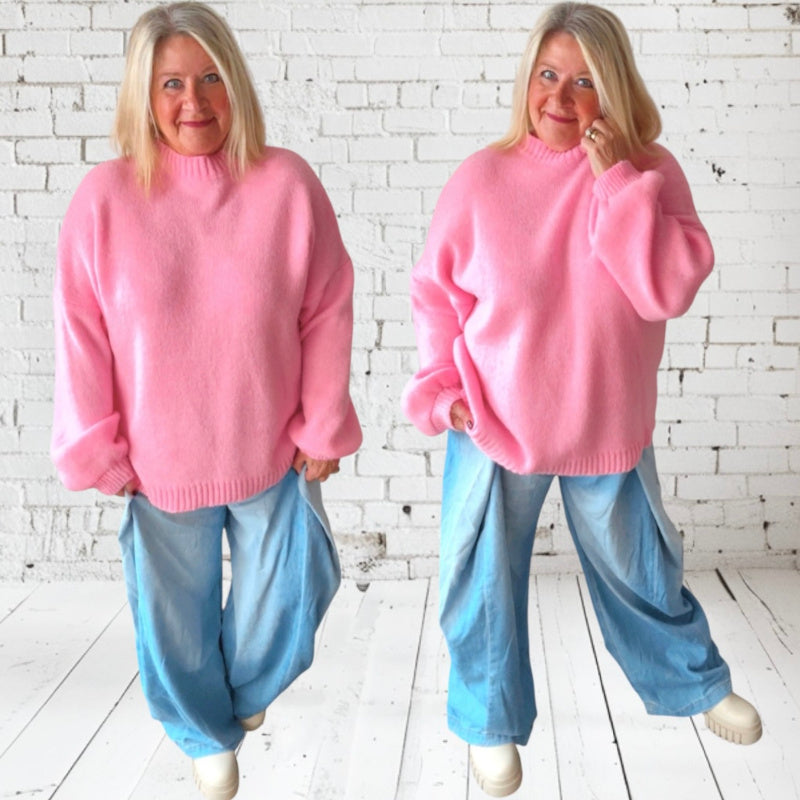 Pullover "IT IS WHAT IT IS", candy rosa