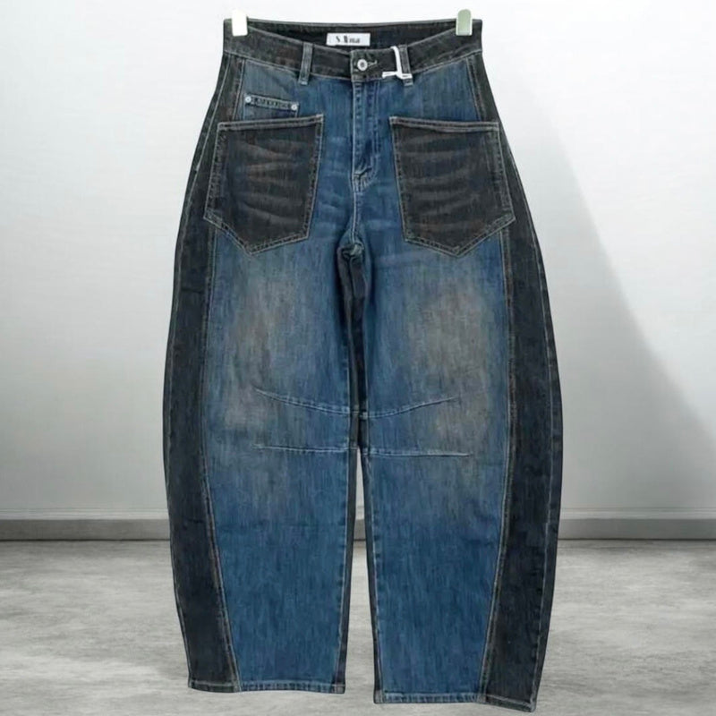 SEXY WOMAN Jeans "TWO TONE" mit Barrel-Bein