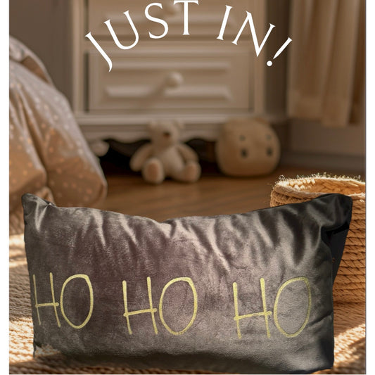Velours Kissen "HO HO HO"