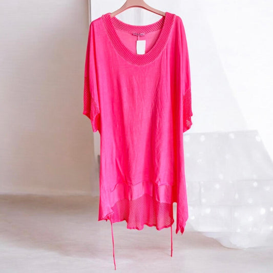 Tunika "SUMMER GLAM", neonpink