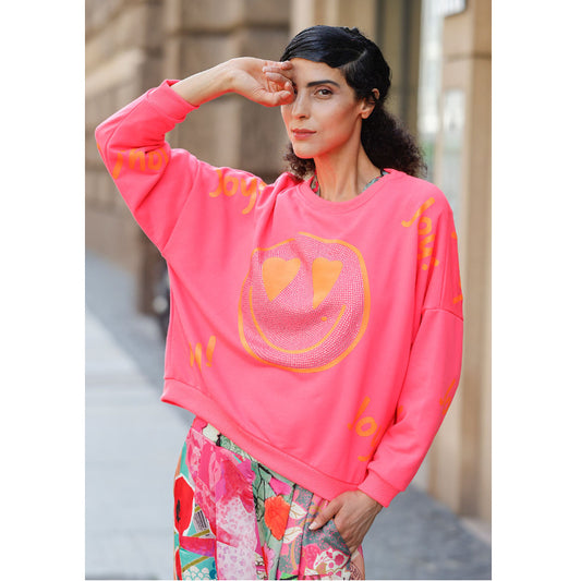 Mg8011 Sweat Joy Heartface Pink Orange 1.1