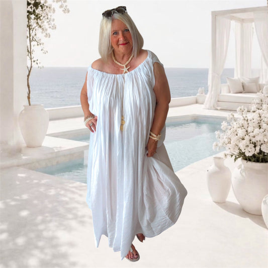 Carmen Maxikleid "PHARAOH", weiß