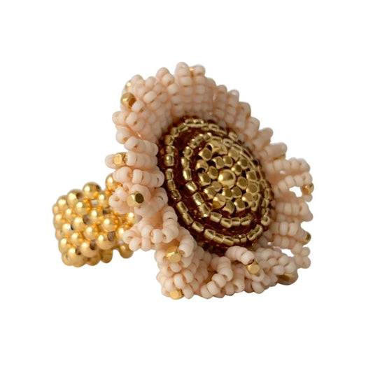 Ring Sunflower Antique Beige A