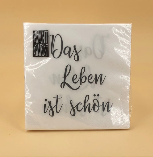 Servietten Das Leben
