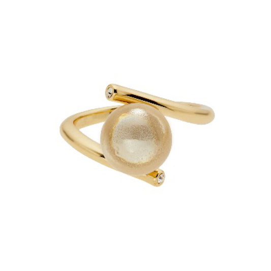 Solitär Ring Golden Love Champagner