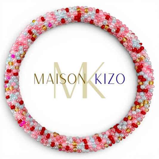 Maison KIZO - nepalesisches Roll-on Armband, rosa-multi