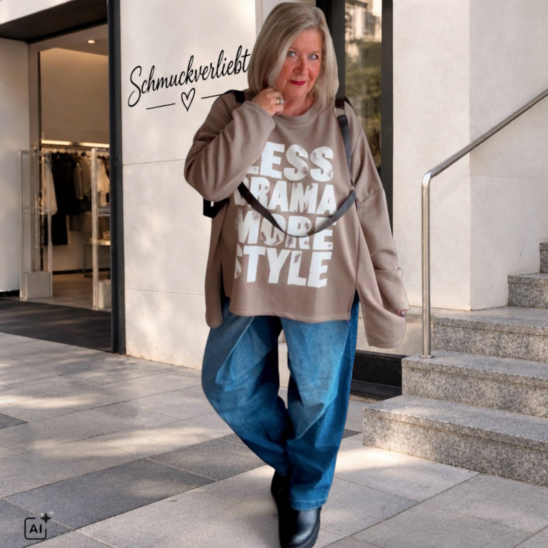 Sweater "MORE SYLE", schlamm