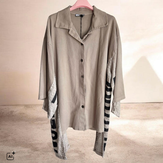 Denim Jacke "HORIZON", taupe