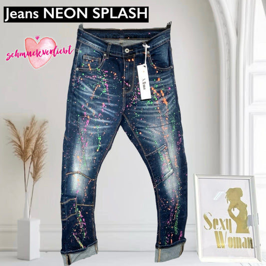 SEXY WOMAN Jeans "NEON SPLASH"