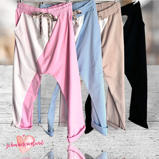 Baggy Hose „TWO-TONE“ ✦✼ mit Zierkordel