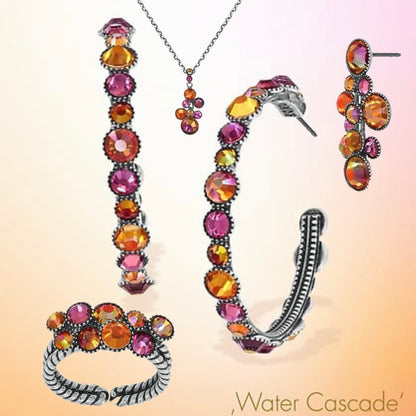 KONPLOTT® - WATER CASCADE Kette mit Anhänger, coralline