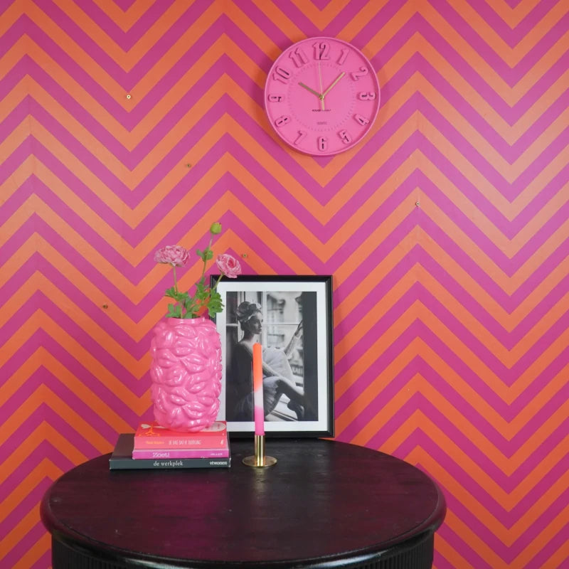 204188 D Neon Roze Klok