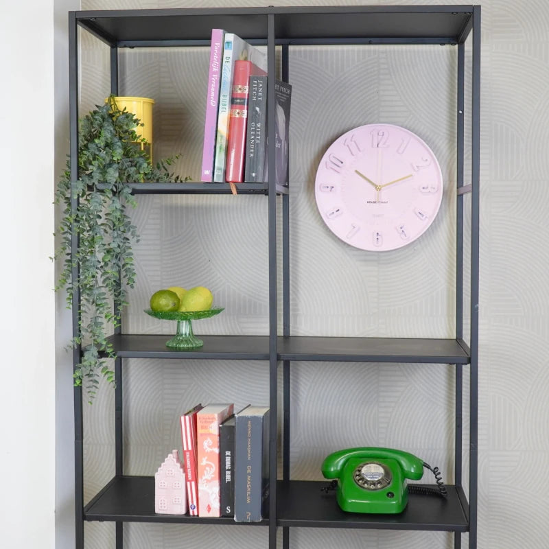 204190 E Lichtroze Moderne Wandklok